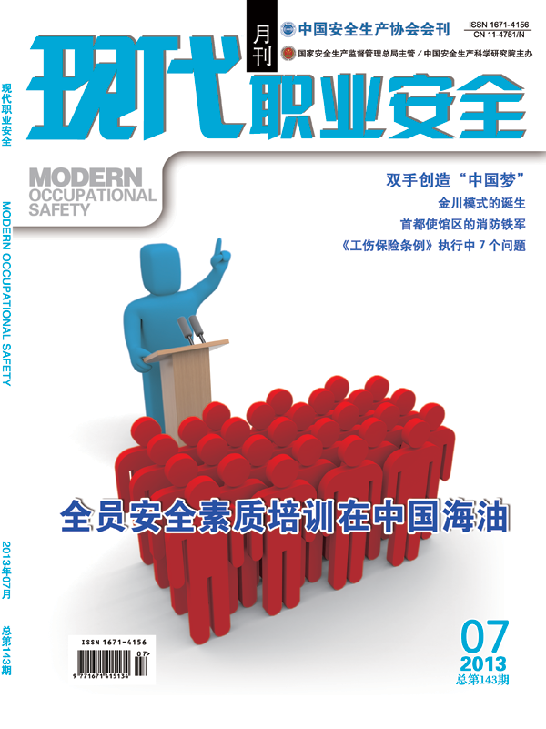 《现代职业安全》2013年07期封面