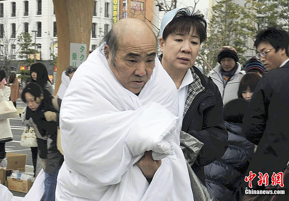 日本发生强烈地震 灾民得到妥善安置