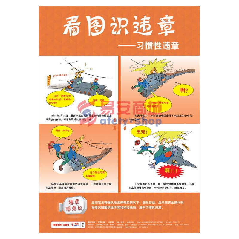 LBT1508	看图识违章-习惯性违章（全套8幅）
