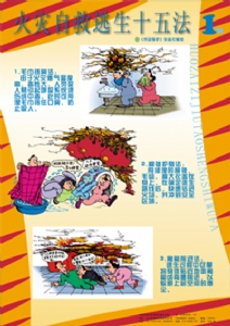 火灾自救逃生十五法