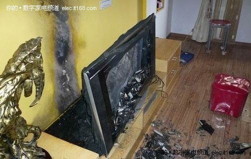 新婚新居被毁 创维液晶电视爆炸