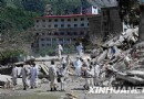 北川防疫不间断 防化兵每天喷洒消毒液5至6小时