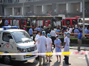 现成拉起警戒线